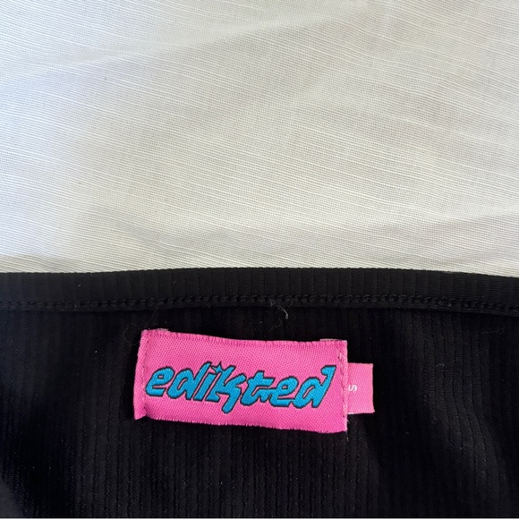 Edikted Black Bra Tank Top - Picture 2 of 3